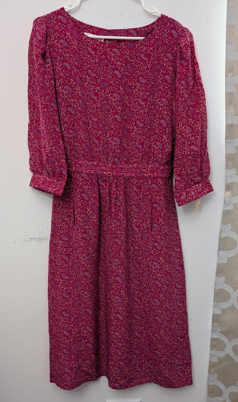 nwt maggy london jeannene booher vintage silk dress